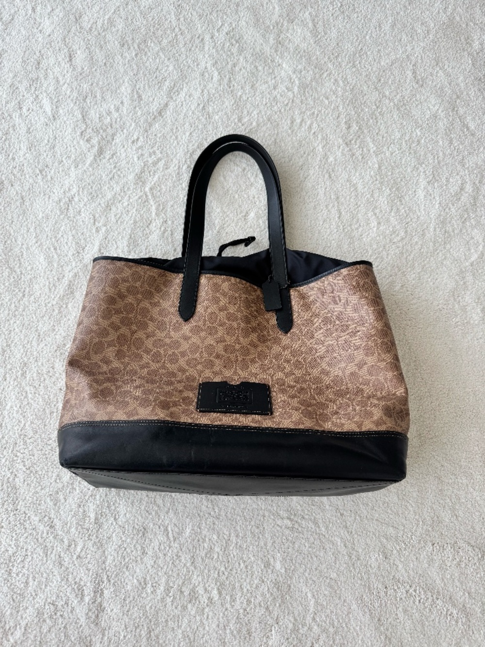 Leather Travel Coach Bag